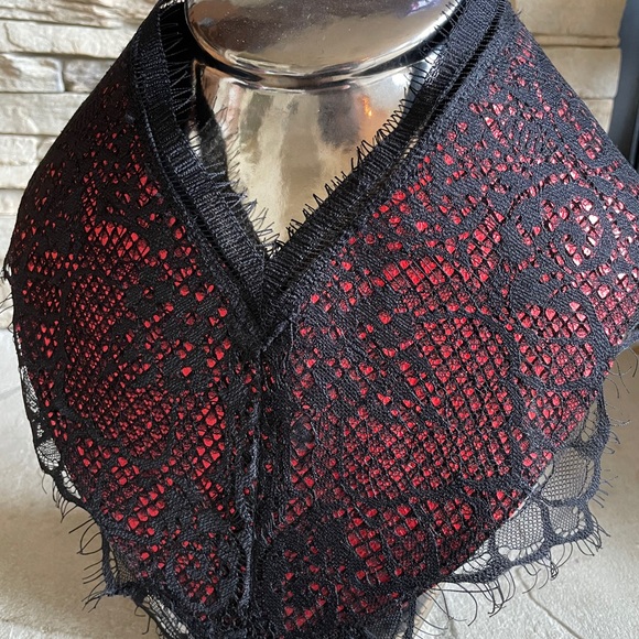 Metallic Leather Bib Necklace.
